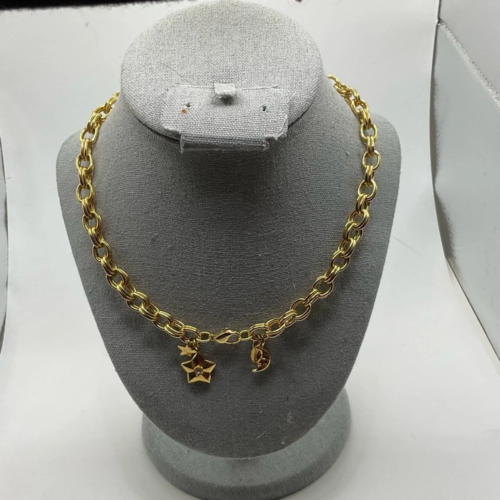 Kirk’s Folly:”Hearts and Angels” charms bracelet ~necklace set vintage retired. - Picture 5 of 9